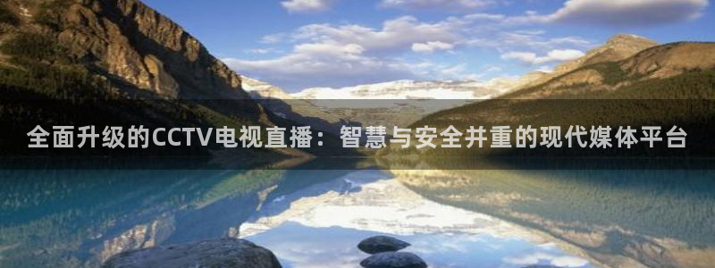 新球直播：全面升级的CCTV电视直播：智慧与安全并重的现代媒体平台